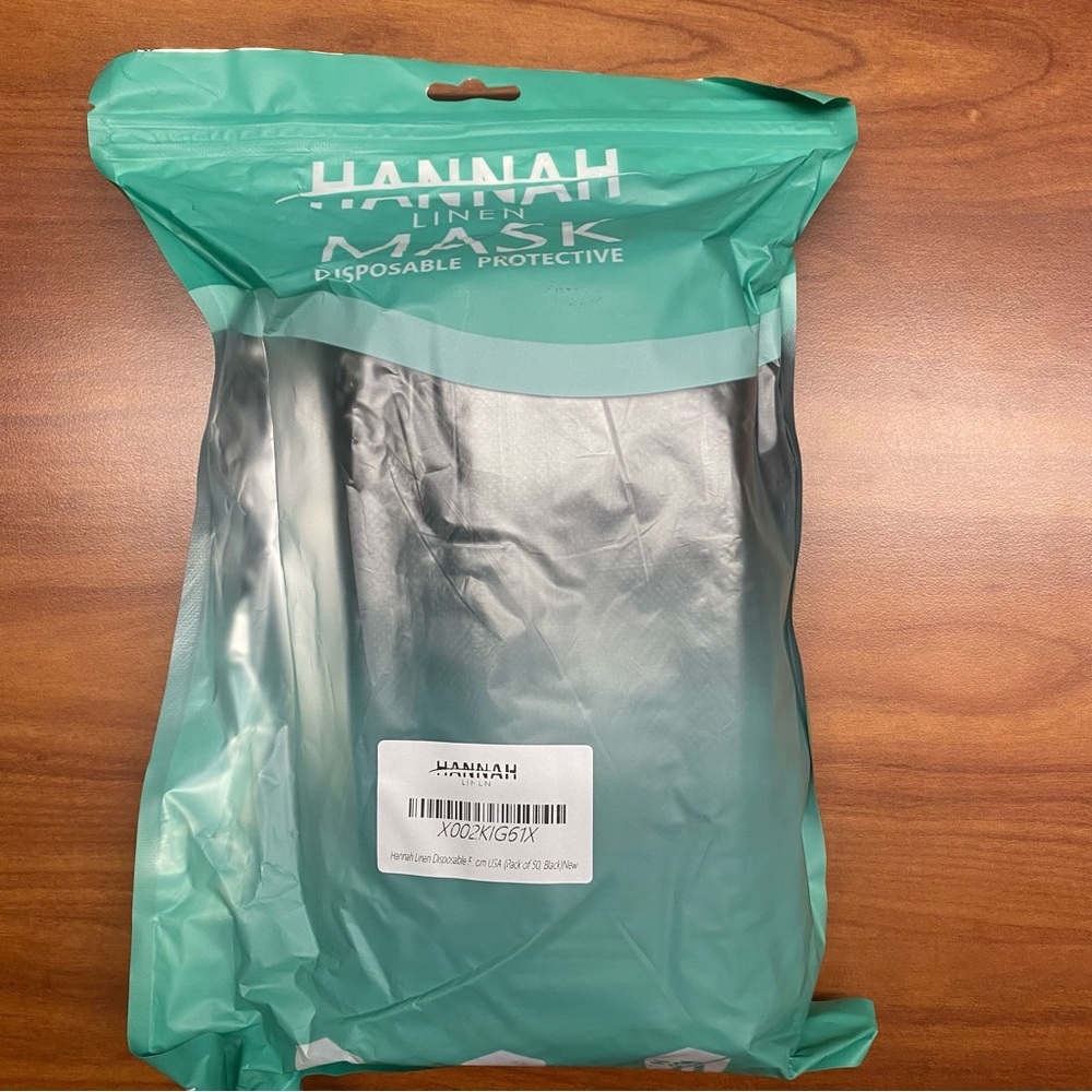 Hannah Disposable Protective Mask - Black